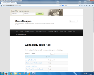 Geneabloggers Blog Roll